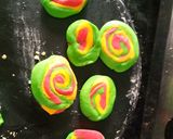 A picture of step 16 of Sweet colourful Custard mathari.