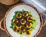Gambar langkah 10 resipi Tofu Telur Sambal Sos Tiram.