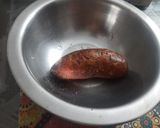 A picture of step 1 of Purple sweet potato halwa.