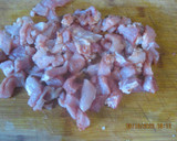 Foto del paso 1 de la receta: Espirales con bistec de cerdo y bacon