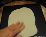 A picture of step 11 of Naan Barbari.