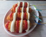 Foto langkah ke 6 dari resep Corn Dog Sosis Sapi.