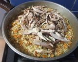 Foto del paso 4 de la receta: Arroz con verduras, pollo y curry
