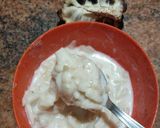 A picture of step 2 of Sitafal basundi.