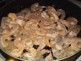 Pasta Alfredo con Camarones