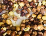 A picture of step 2 of Tempting black peas with gravy.