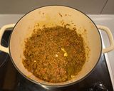 A picture of step 5 of Rishna's Kheema.