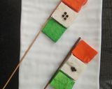 A picture of step 3 of Paneer flag.