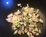 Une image de l'étape 1 de Poivrons courgettes et chou kale à la moutarde à l'ancienne et curry.