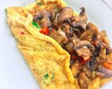 Foto langkah ke 6 dari resep Omelette Jamur Kancing (Champignon).