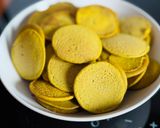 Une image de l'étape 5 de 💚 Blinis de sarrasin parfumés au curcuma et au tahini (plat végétarien).