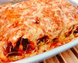 Hình bước làm 4 của món Mì Ống Cannelloni Nhồi Sốt Bò Bằm Bolognese Phủ Phô Mai Đút Lò