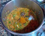 Foto del paso 9 de la receta Garbanzos y langostinos con reducción de las cabezas