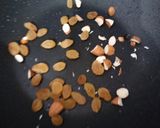 A picture of step 1 of Dhaniya Panjiri.