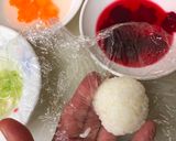 A picture of step 3 of Japanese Vegetable Ball Sushi.