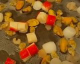 Фото кроку 1 до Закуска з мідіями та іншими морепродуктами з фенхелем.