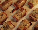 Foto del paso 13 de la receta: Saladitos de hojaldre de pesto rojo y pavo cocido