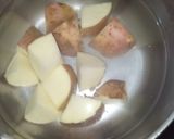 A picture of step 1 of Savory crispy potato churros.