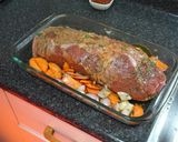 Foto del paso 2 de la receta: Carne de pollo ganso braseado, con salsa de champiñones