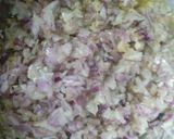 A picture of step 3 of Achari Mushroom.