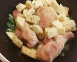 Foto del paso 2 de la receta: Pollo al verdeo express y one-pot