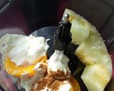 Foto del paso 1 de la receta Helado de melón y melocotón en tarrinas