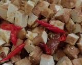 Foto langkah ke 2 dari resep Oseng tahu kacang panjang tanpa penyedap rasa.