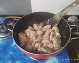 A picture of step 2 of Chicken Changezi.
