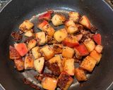 A picture of step 3 of “Caramelized” Apples.