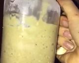 Hình bước làm 1 của món Breakfast healthy: sinh tố chuối Yến mạch vị matcha cacao