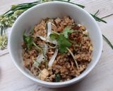 Hình bước làm 3 của món Cơm chiên mix gạo lứt sấy