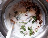 A picture of step 2 of Cucumber raita.