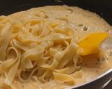 A picture of step 4 of Basil Fettuccine pasta.