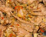 Foto langkah ke 4 dari resep Tumis Daging Jeruk Nipis.