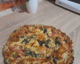 Pizza (chicken pizza with spinach) recipe step 8 photo