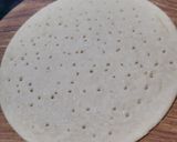 A picture of step 3 of No bake no Yeast three cheese pizza.