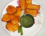 आलू बैंगन पकौड़े (Aloo baingan pakode recipe in Hindi) रेसिपी चरण 5 फोटो