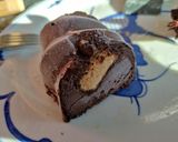 Une image de l'étape 9 de Vacherin glacé au chocolat, sauce Carambar.