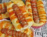 Foto langkah ke 10 dari resep Roti Sosis Tanpa Ulen.