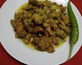A picture of step 4 of Authentic spinach pakoda kadhi.