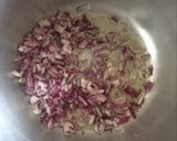 A picture of step 2 of Beef pilau served with kachumbari.