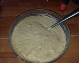 A picture of step 3 of Banana Sponge Cake with nuts #myspecialeastercontest.