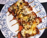 A picture of step 10 of Peri Peri Cheesy Chicken Shashlik.