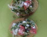 A picture of step 4 of Tlacoyos with Nopal Salad.