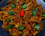 A picture of step 3 of Mushroom curry.