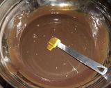 A picture of step 15 of Black forest in pineapple sorbet n chocolate ganache#easterdish.