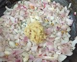 A picture of step 1 of கடலைக்கறி.