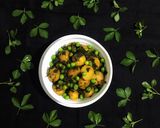 A picture of step 9 of Methi Matar Aloo.