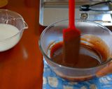 A picture of step 5 of Chocolate Creme Caramel (Chocolate Custard Pudding).