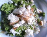 A picture of step 1 of Spinach poha finger.